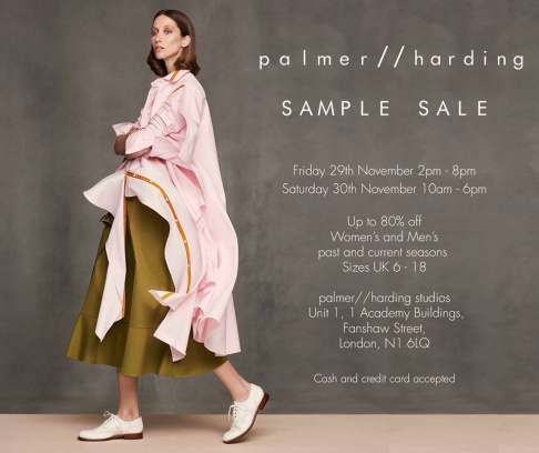 Palmer//harding Sample Sale