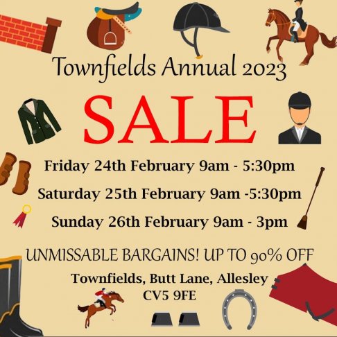 Townfields Annual In-Store Sale 2023