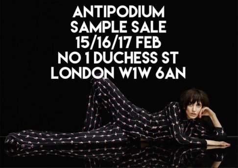 Antipodium sample sale