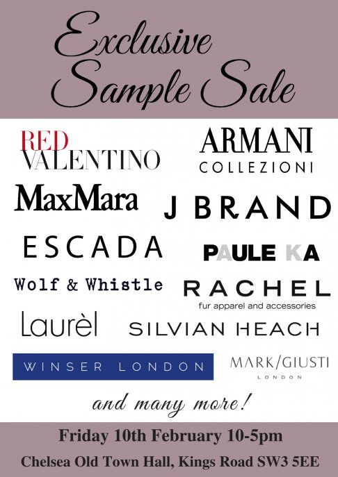 Exclusive Sample Sale Ladies Premium Brands