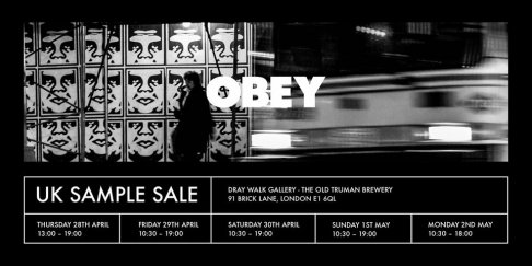 OBEY Clothing Sample Sale