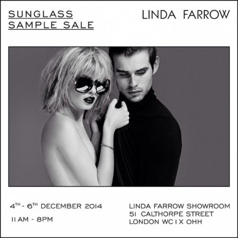 Linda Farrow sunglasses sample sale