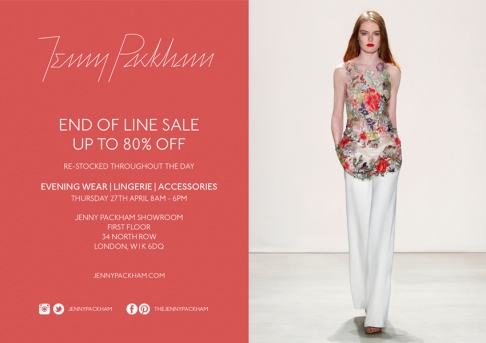 Jenny Packham end of line sale