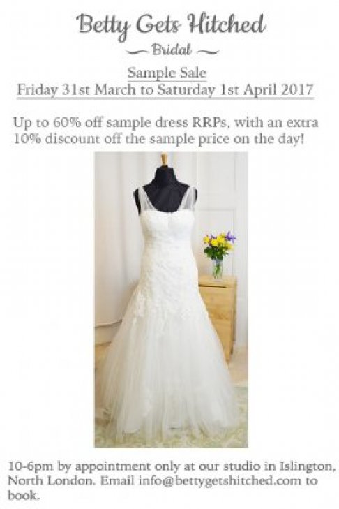 Wedding dress sample sale