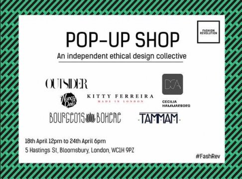 An independent ethical design collective pop-up shop