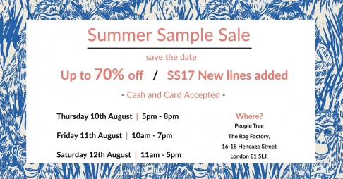 The People Tree Summer Sample Sale