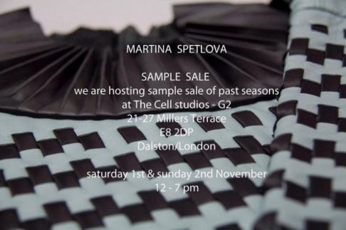 Martina Spetlova sample sale