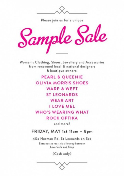 Womens Fashion Sample Sale Event