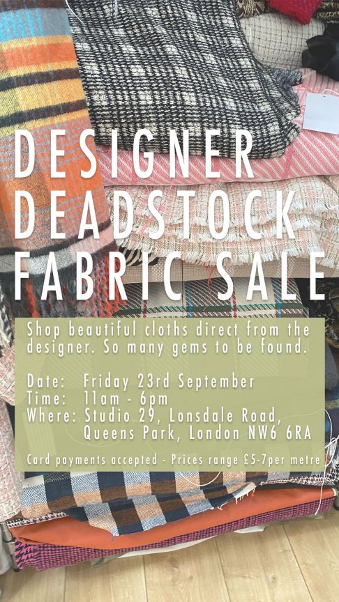  Designer Deadstock Fabric Sale
