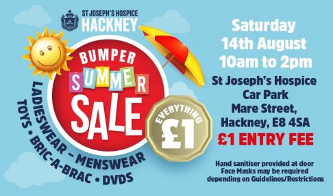 St Joseph's Hospice Bumper Summer Sale