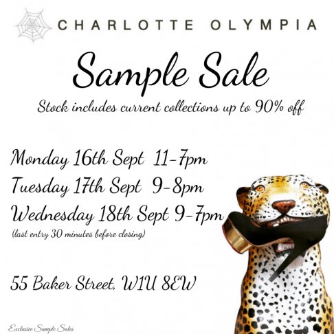  Charlotte Olympia Sample Sale
