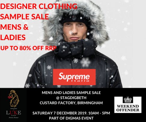 Designer Clothing Sample Sale