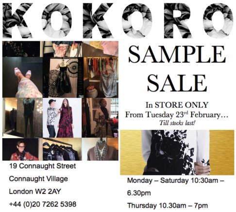 KOKORO London Sample Sale 