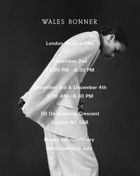 Wales Bonner Sample Sale