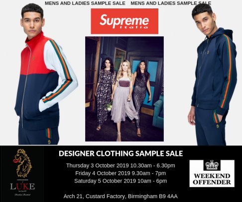 Designer Clothing Sample Sale