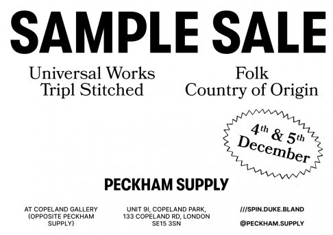 Folk and Universal Works Sample Sale