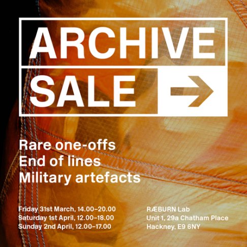 RÆBURN Archive Sale