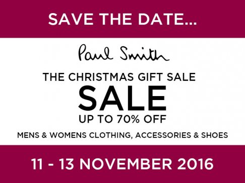 Paul Smith Sale Weekend