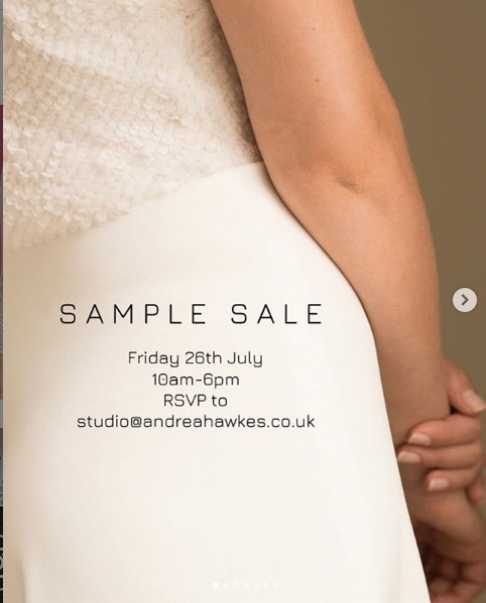 Andrea Hawkes Bridal Sample Sale