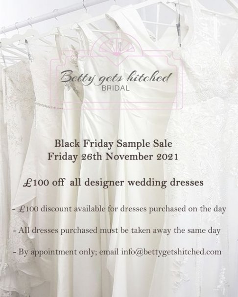 Betty Gets Hitched Black Friday Sample Sale