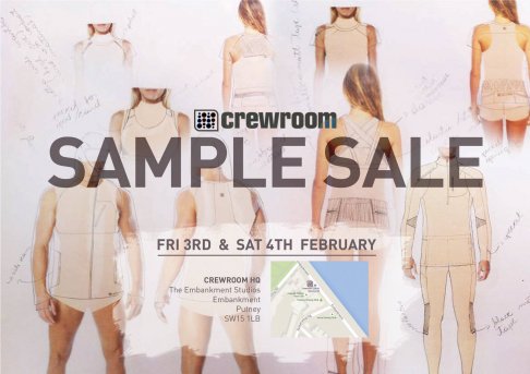 Sample Sale Crewroom HQ