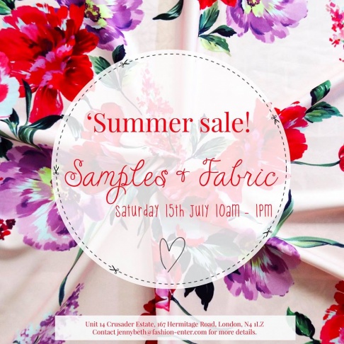 FC Fabric Studio Summer Samples and Fabric Sale