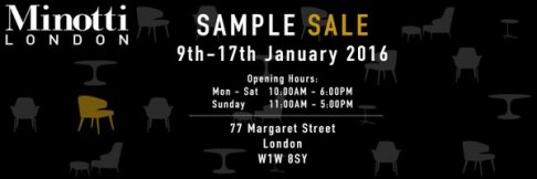 Minotti London sample sale (furniture)