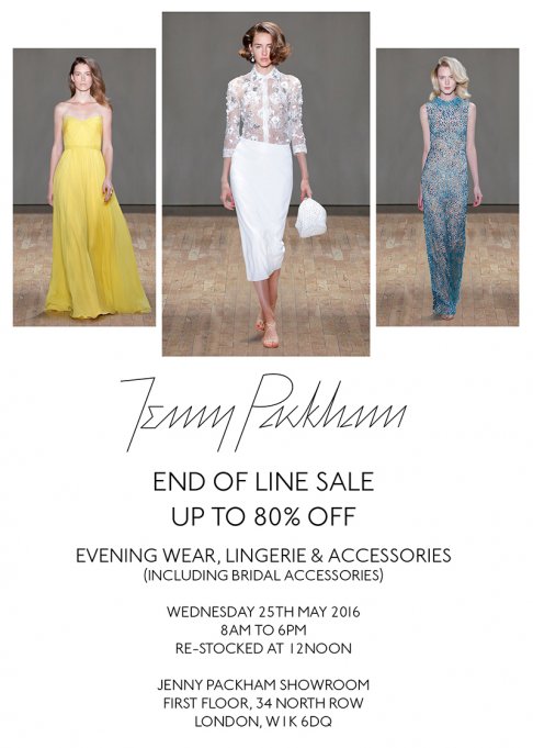 Jenny Packham end of line sale