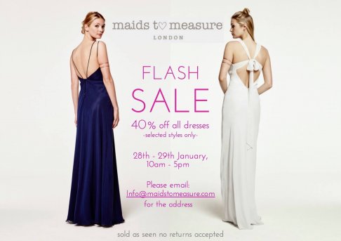Flash Sale Maids to Measure 