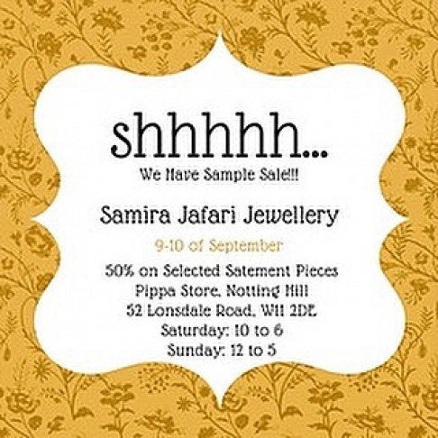 Samira Jafari Jewellery Sample Sale