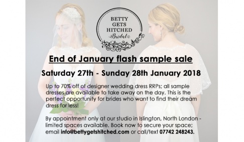 End of January flash sample sale