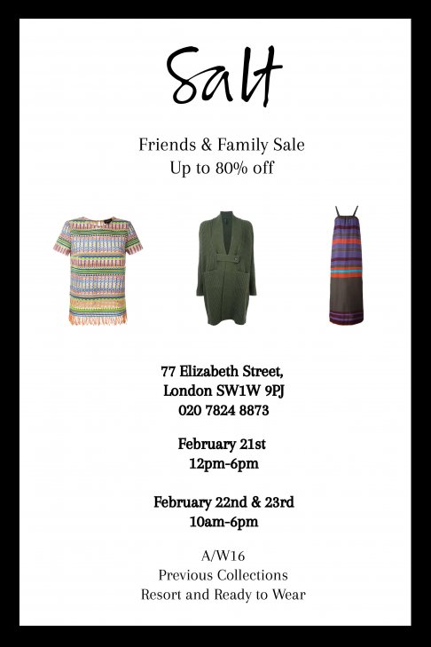 Salt Friends and Family Sale