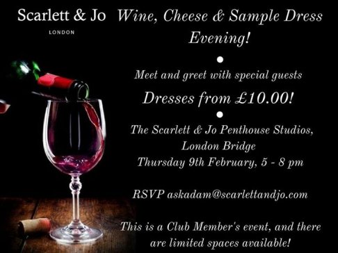 Wine, Cheese & Sample Dress Evening!