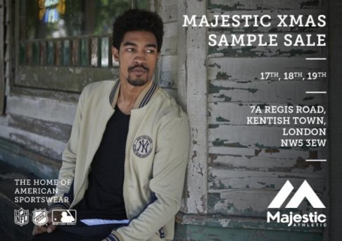 Christmas Sample sale Majestic Athletic 