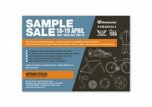 Sample sale bikes and accessories