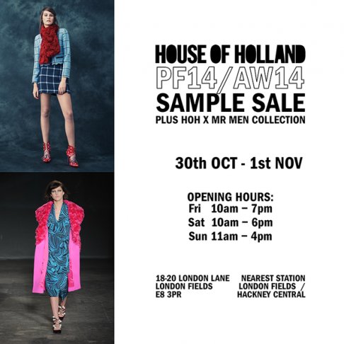 House Of Holland sample sale