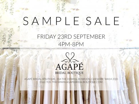 Agapé Bridal Boutique Sample Sale