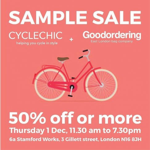 Sample Sale Cyclechic and Goodordering