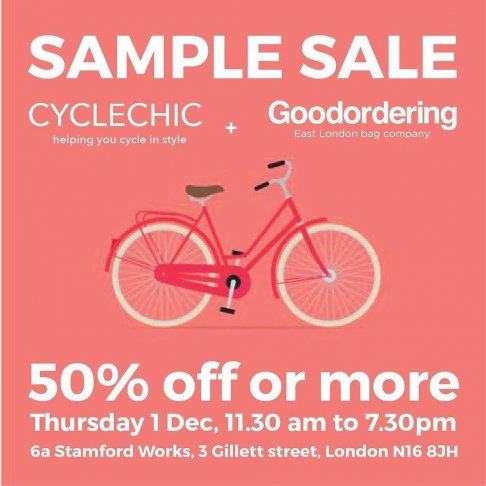 Sample Sale Cyclechic and Goodordering
