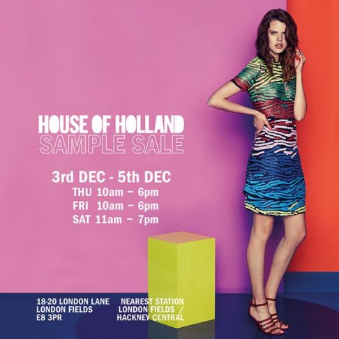 House Of Holland sample sale