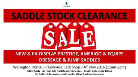Saddle Stock Clearance Sale - Amerigo, Prestige & Equipe