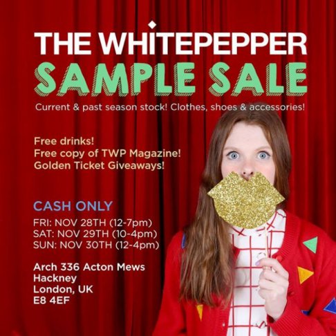 The Whitepepper sample sale