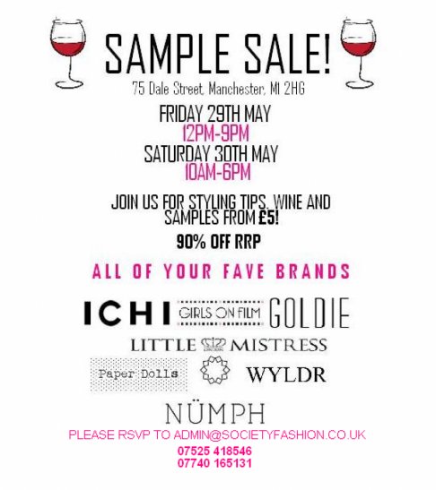 Sample sale by Society Fashion