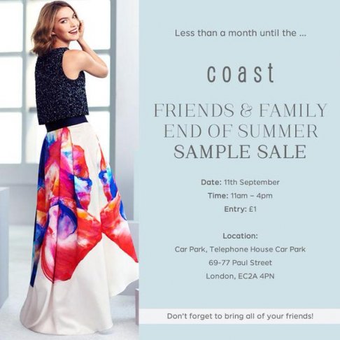 Coast sample sale