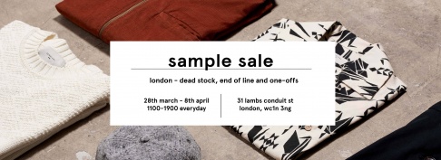 Percival Menswear and Bee Clothing Sample Sale 