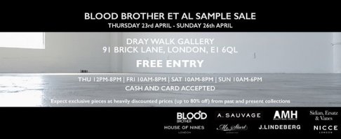 Blood Brother Sample Sale - 2