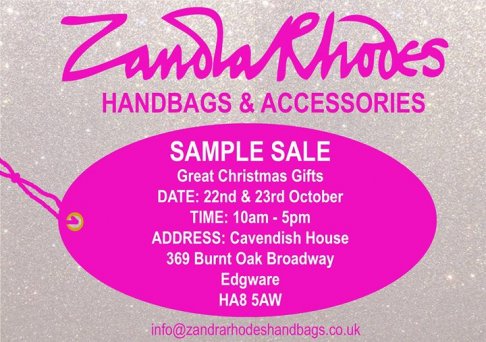 Zandra Rhodes sample sale
