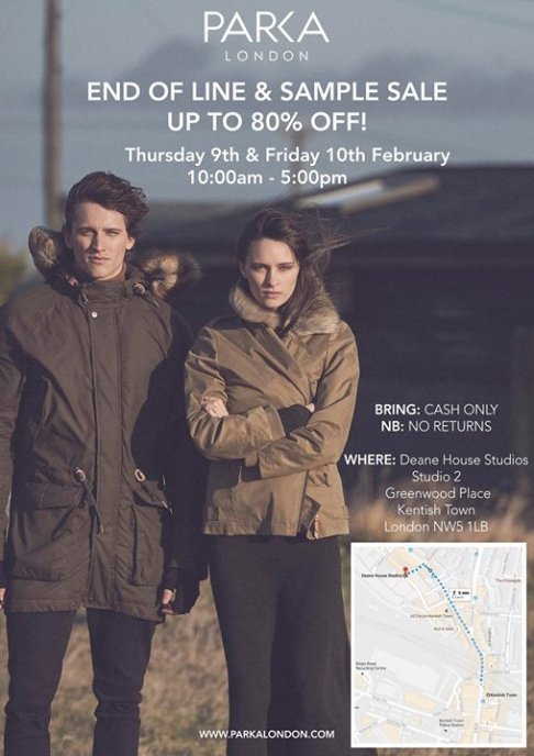 Parke London END of LINE + Sample SALE