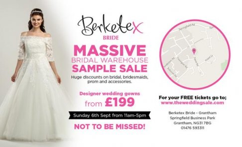 Berketex Bride  sample sale