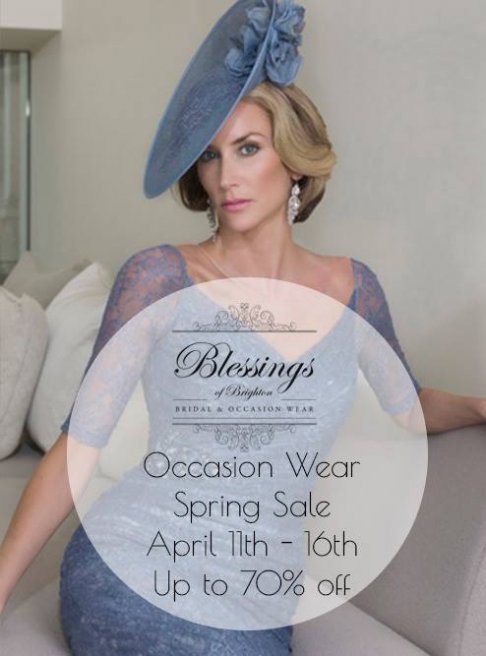 Spring Sample Sale Blessings bridal & occasion wear
